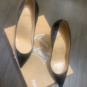 Christian Louboutin Piagalle 100Blk Patent Leather
